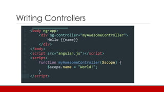 Writing Controllers
 