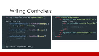 Writing Controllers
 