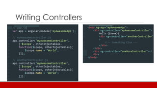 Writing Controllers
 