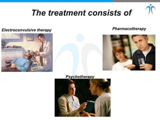 Electroconvulsive therapy Pharmacotherapy
Psychotherapy
 