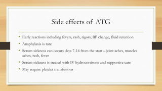 Understanding Aplastic Anemia medicine ppt | PPTX