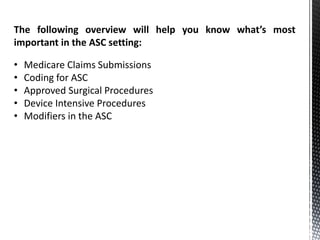 Understanding asc coding and billing | PPTX