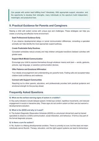 Understanding Autism Spectrum Disorder Guide | PDF