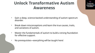 Understanding Autism Spectrum Disorder and Management – London ...