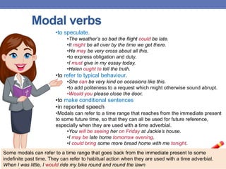 Understanding auxiliary and modal verbs | PPTX