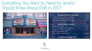 Everything You Want to, Need to, and/or
Should Know About EMS in 2017
 