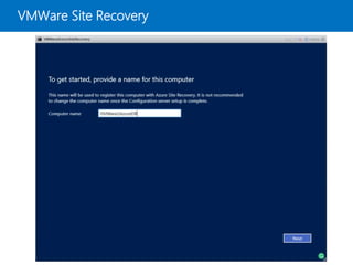 VMWare Site Recovery
 