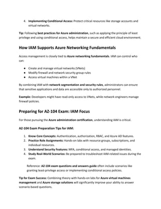 Mastering Azure Identity & Access Management (IAM) | PDF