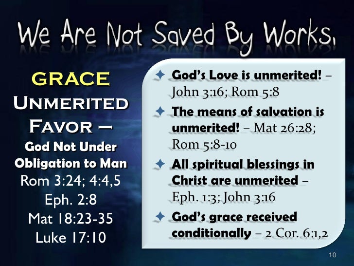 are we saved by works salvation not by works