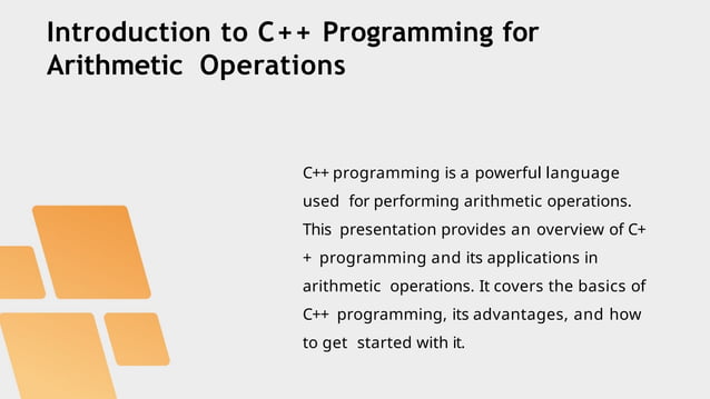 Understanding Basic C++ Program for Arithmetic Operations.pptx