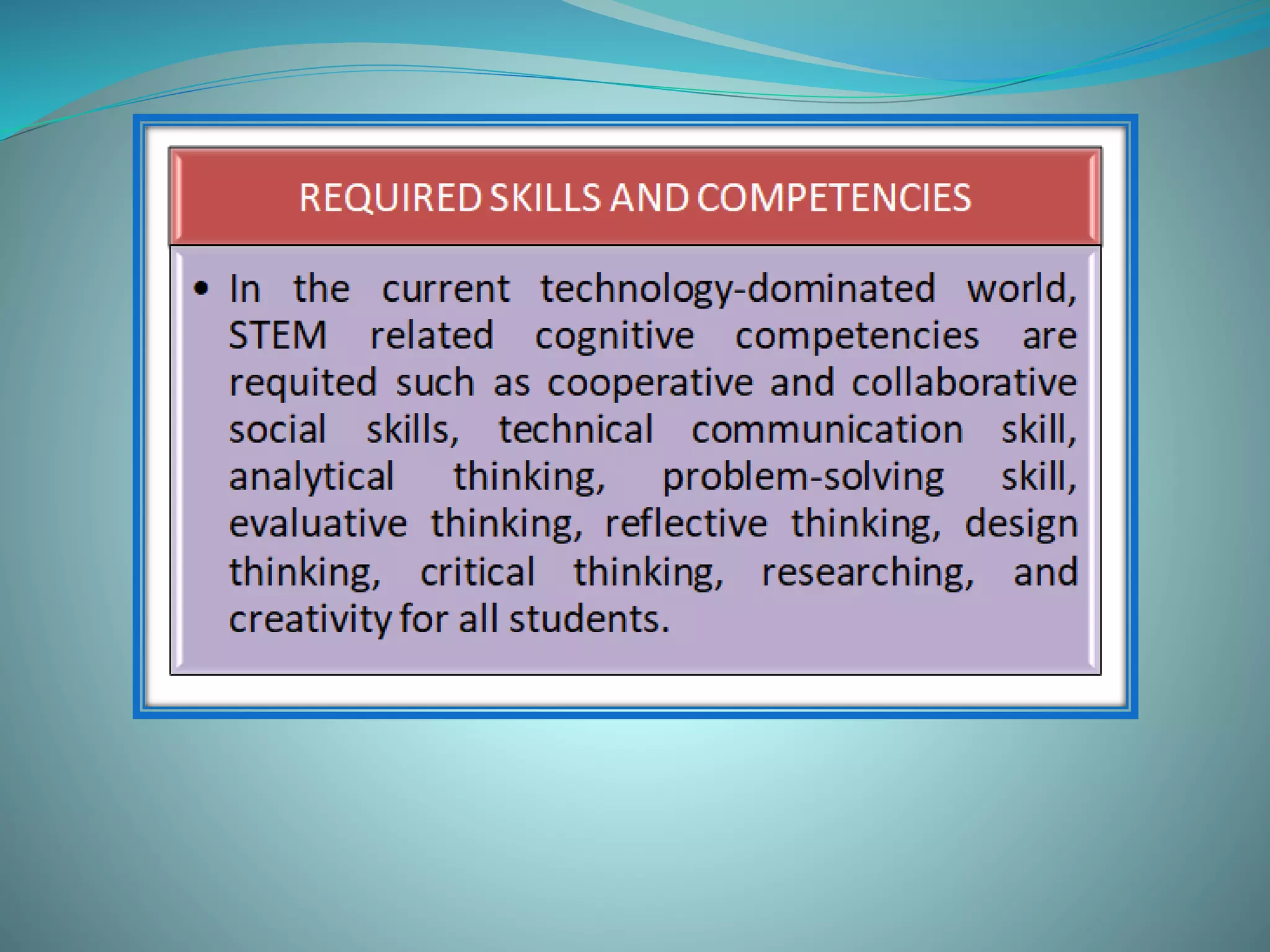 Understanding basics of STEM education