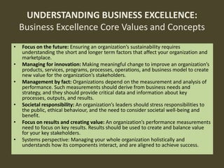 Understanding Business Excellence | PDF