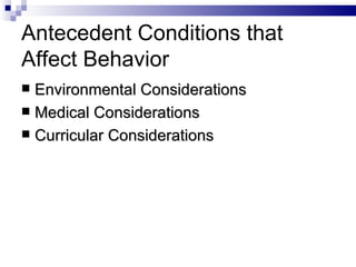 Understanding Behavior | PPT
