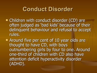 Disorder Cd Understanding ADHD and Other Behavioral Problems in Children | PPT