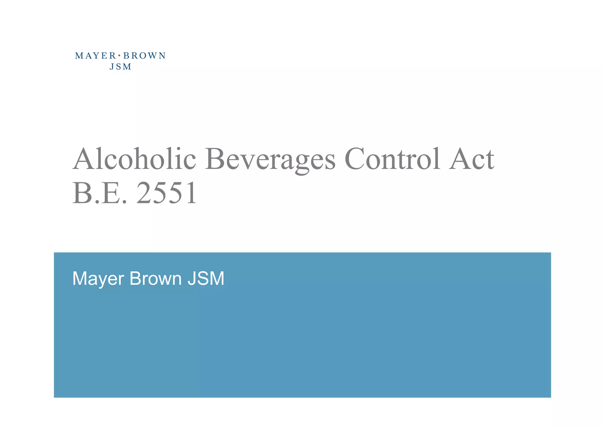 Understanding Beverages Control Act_1 PPT