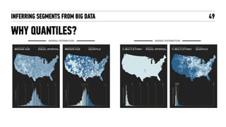 INFERRING SEGMENTS FROM BIG DATA 49
WHY QUANTILES?
NORMAL DISTRIBUTION SKEWED-DISTRIBUTION
 