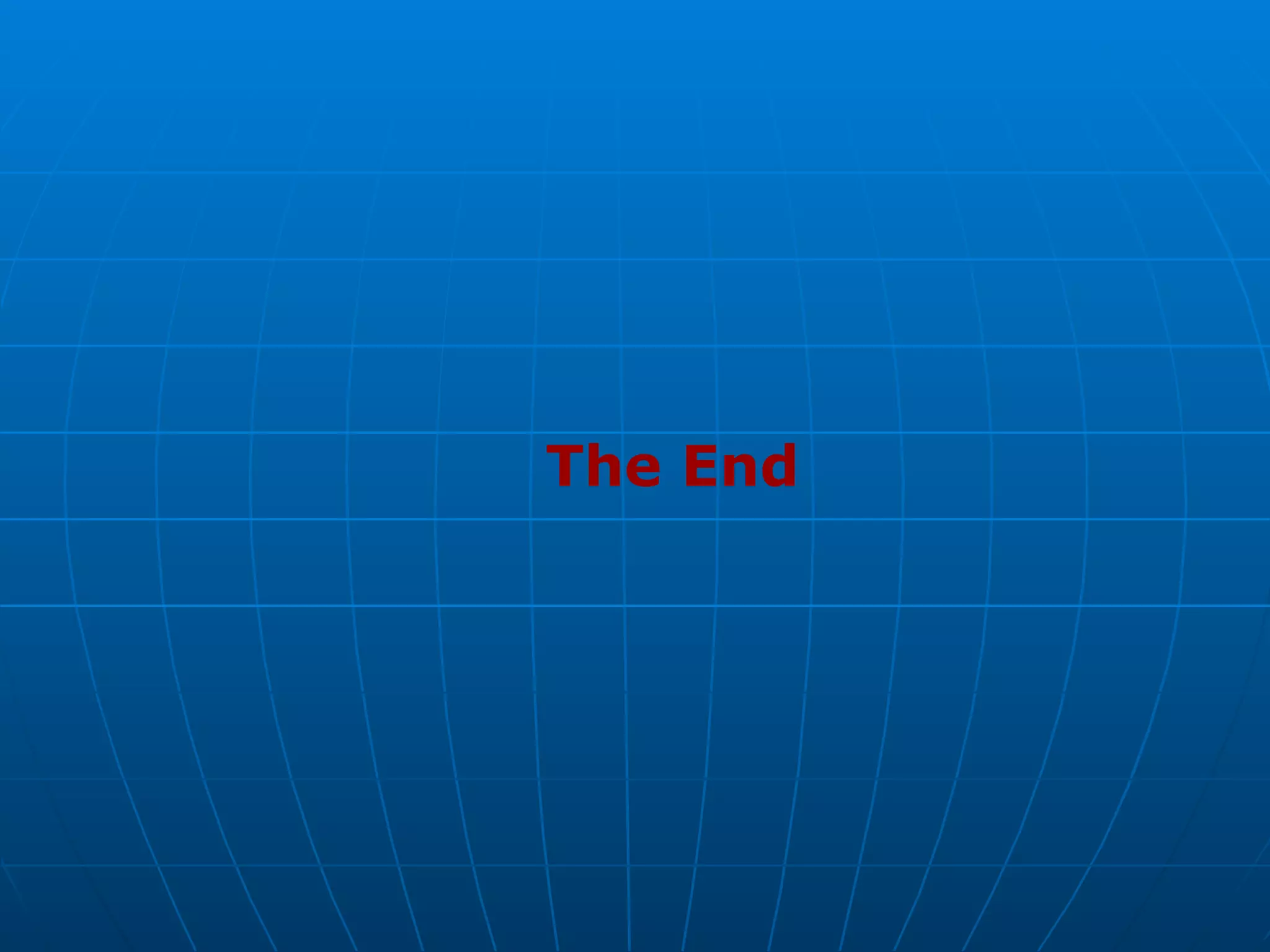 The End
 