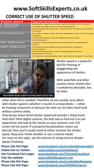 Understanding Camera Exposure, Aperture, ISO & Shutter Speed | PDF