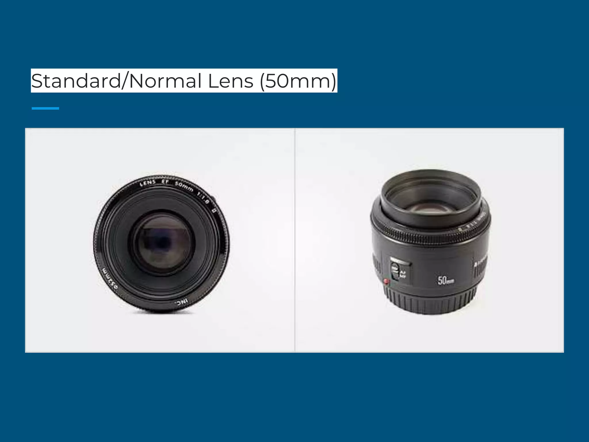 Standard/Normal Lens (50mm)
 