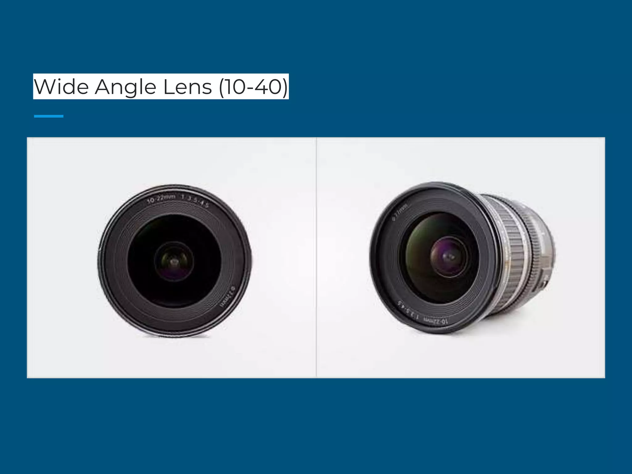 Wide Angle Lens (10-40)
 