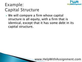 Understanding capital structure | PPTX