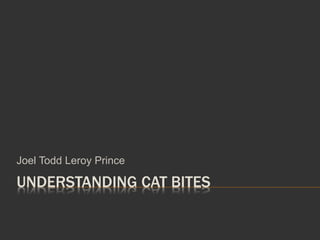 UNDERSTANDING CAT BITES
Joel Todd Leroy Prince
 