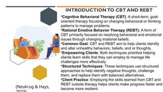 Rebt Patterns Understanding CBT and REBT in Therapy.pptx