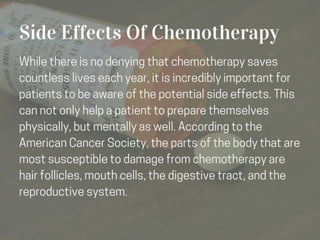Understanding Chemotherapy And The Side Effects | PDF