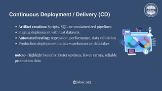 Understanding CICD Pipelines in Data Engineering | IABAC | PDF