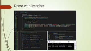 Demo with Interface