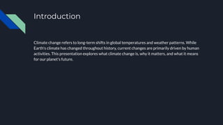 Understanding Climate Change and the Global Impact | PDF