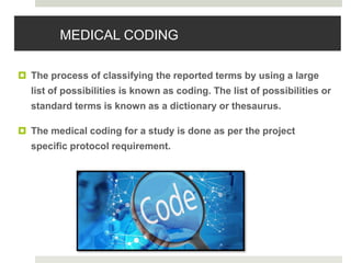 Decoding Medical Data Understanding clinical data management | PPTX