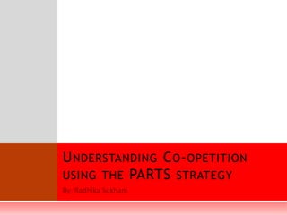 U NDERSTANDING C O - OPETITION
USING THE PARTS STRATEGY
 