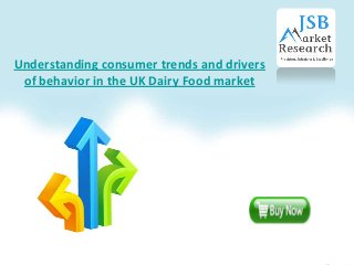 Understanding consumer trends and drivers
of behavior in the UK Dairy Food market
 
