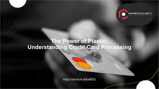The Power of Plastic:
Understanding Credit Card Processing
https://shorturl.at/bsBEG
 