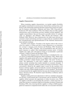 Understanding customer value in business to business relationships | PDF