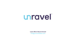 1
Learn More About Unravel
info@unraveldata.com
 