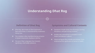 Dhat Dhat Syndrome Treatment in Mumbai, India | PPTX