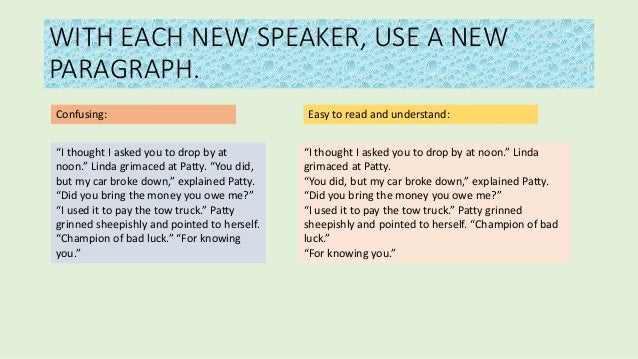 dialogue tags rules