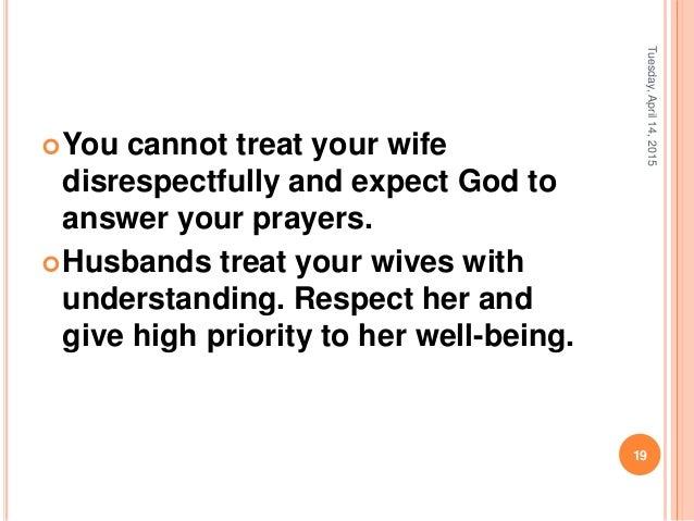 understanding each other in marriage