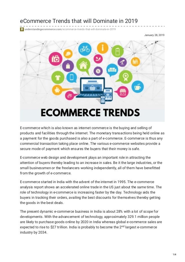 Ecommerce Trends That Will Dominate In 2019 Understandingecommerce - ecommerce trends that will dominate in 2019 understandingecommerce com