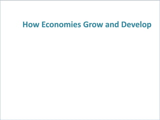 How Economies Grow and Develop
 