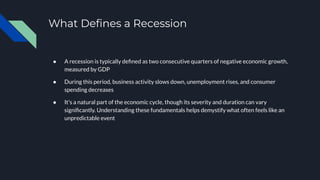 Recession Definition Simple Understanding Economic Recession and Its Impact | PDF