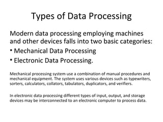 Understanding EDP (Electronic Data Processing) Environment | PPT