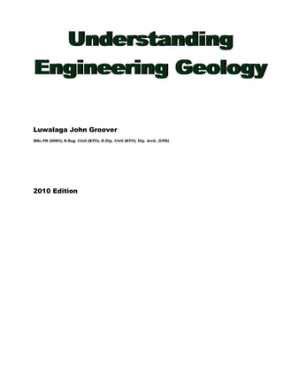 Luwalaga John Groover
MSc.PH (IHSU); B.Eng. Civil (KYU); H.Dip. Civil (KYU); Dip. Arch. (UPK)
2010 Edition
 