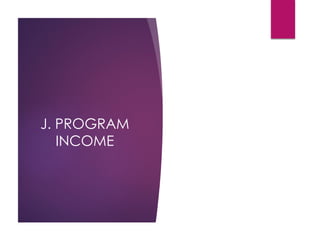 Program Income Examples Understanding Federal Programs from an Auditor Perspective | PDF