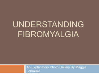 Understanding Fibromyalgia An Explanatory Photo Gallery By Maggie Lohmiller 