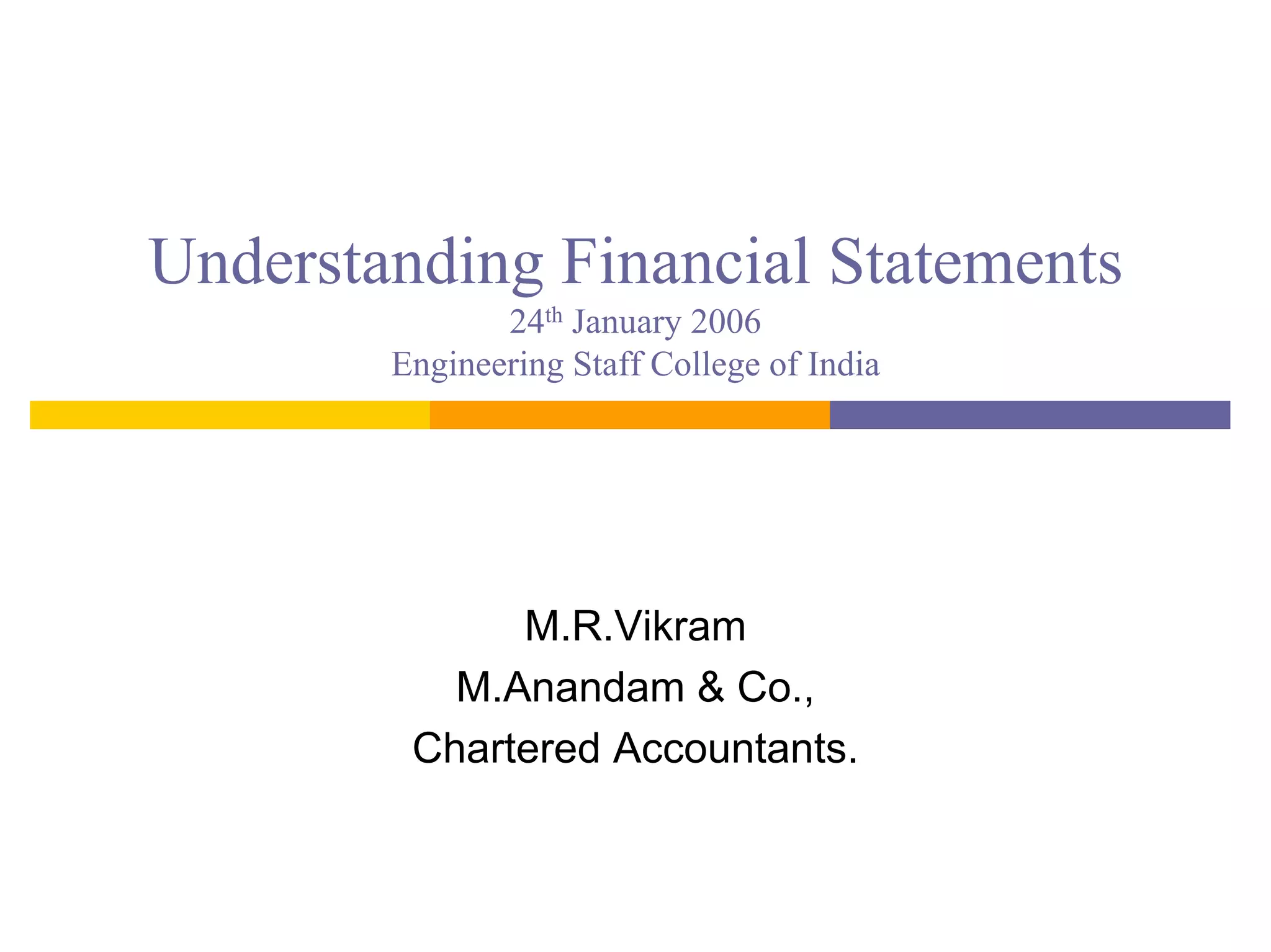 Understanding Financial Statements | PDF