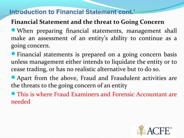 Understanding Financial Statement fraud- Forensic Accounting ...