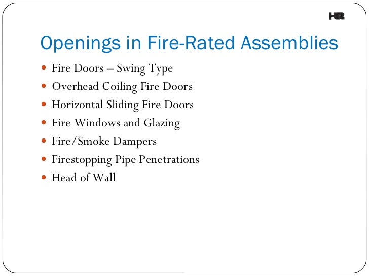 Understanding Fire Rated Assemblies